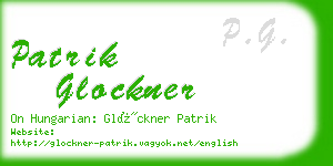 patrik glockner business card